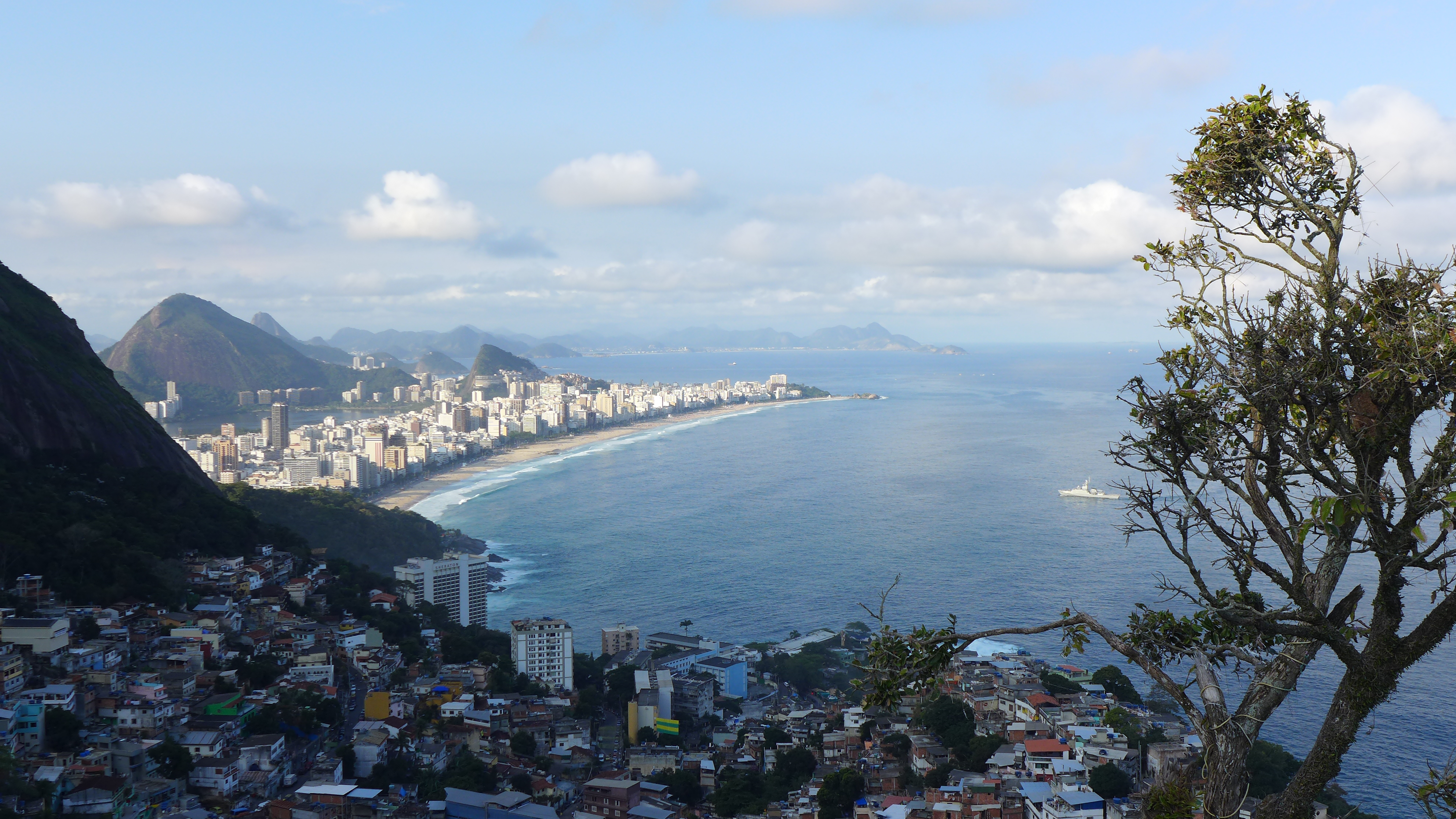 View from the top of Vidigal.
